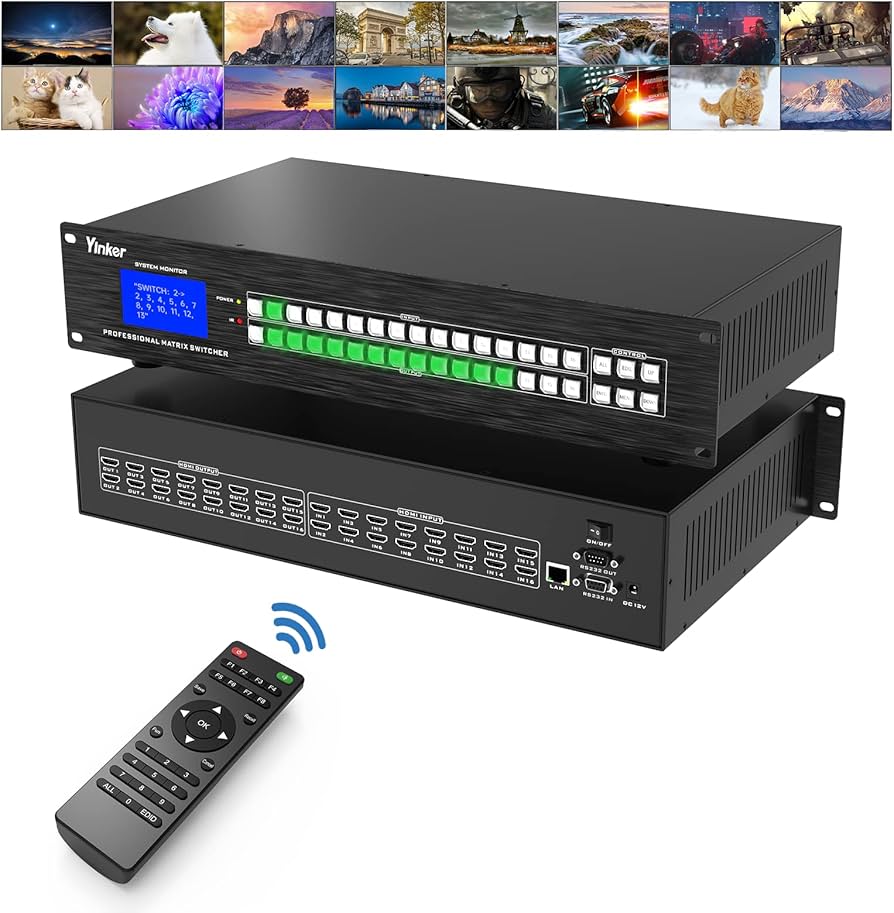 Amazon.com: Yinker 4K 16x16 HDMI Matrix 16 in 16 Out【Web Control
