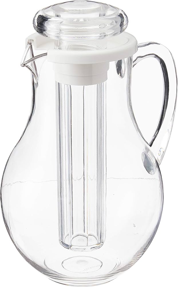 Amazon.com: Winco Polycarbonate Water Pitcher with Ice Tube Core