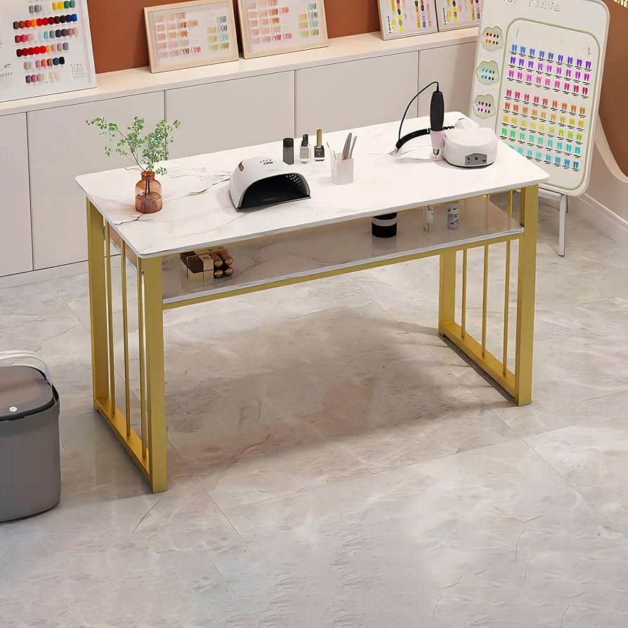 ホワイト ネイルデスク2台 7BEAUTY（7ビューティー） ネイル テーブル