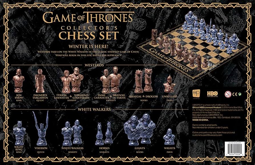 Amazon.com: USAOPOLY Game of Thrones Collector's Chess Set | 32