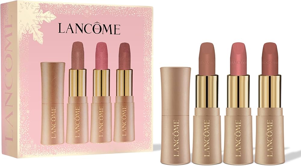Amazon.com: Lancôme L'Absolu Rouge Intimatte Mini Lipstick Trio