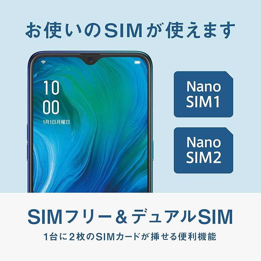 Amazon | 国内版SIMフリー OPPO Reno A 128GB ブラック | Reno