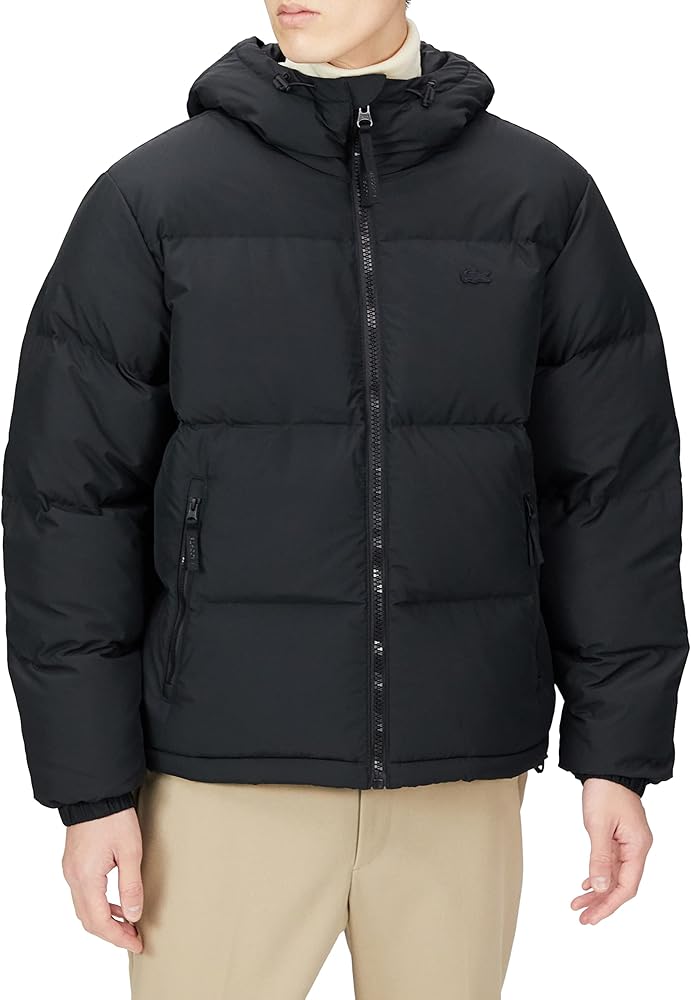 Amazon | [ラコステ] [公式] バックステッチショートダウンジャケット
