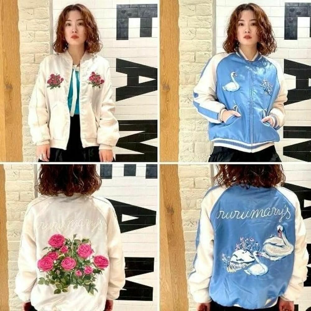 Amazon.co.jp: BEAMS COUTURE ルルメリーのリバーシブルスカジャン