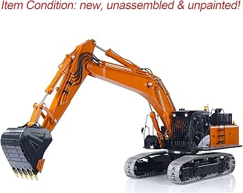 Amazon.com: wheelfun LESU Aoue Zx490 1/14 Remote Control Hydraulic