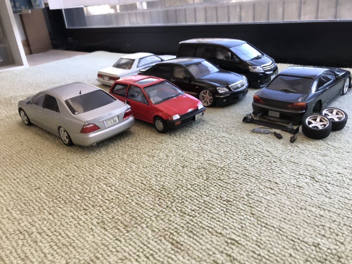 Amazon | 廃車屋さんセット プラモデル完成品 1/24 ジャンク クラウン