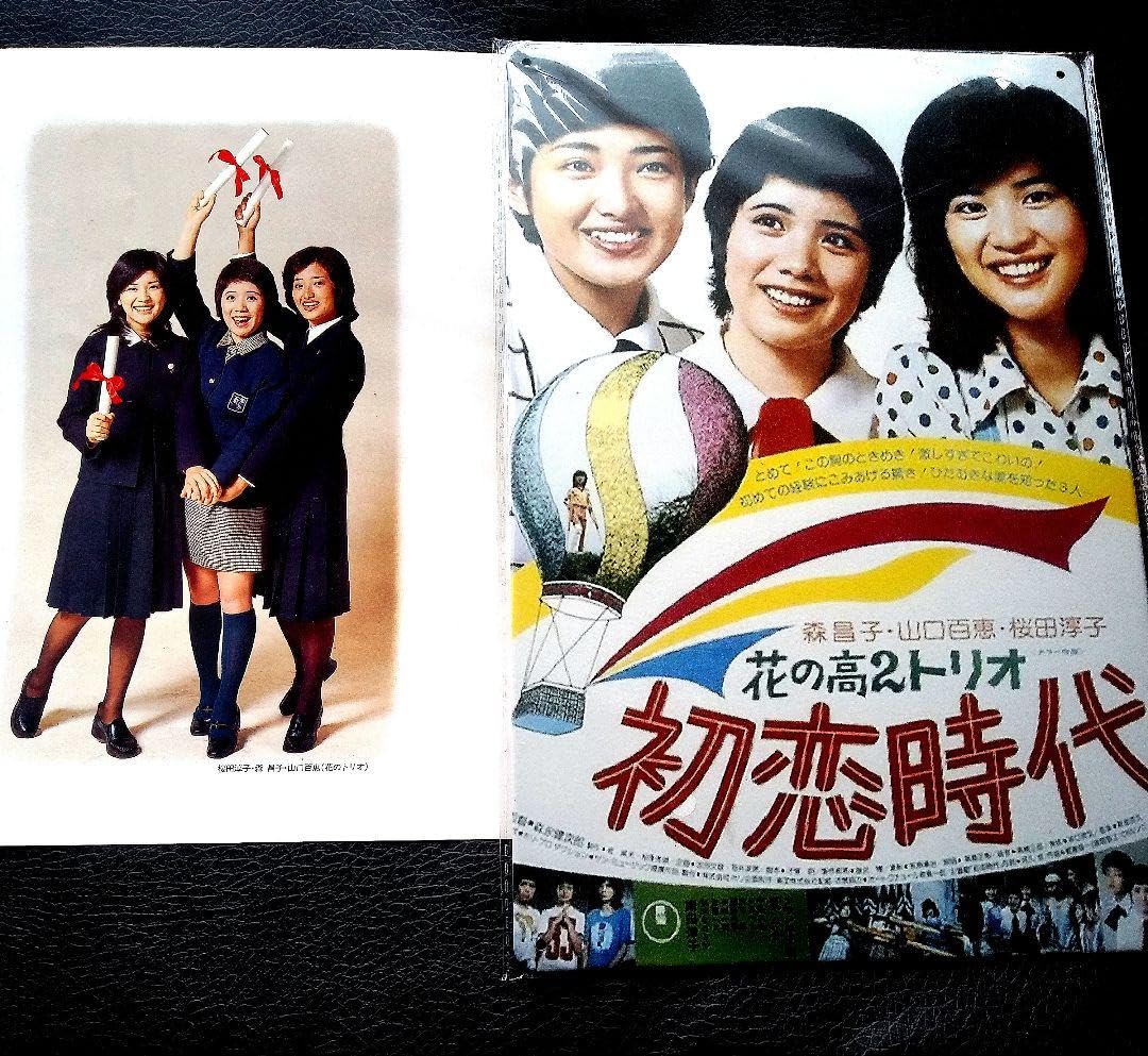 Amazon.co.jp: 山口百恵/森昌子/桜田淳子 初恋時代ブリキ看板 切り抜き
