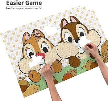 Amazon.co.jp: チップとデール ジグソーパズル 木製 1000ピース