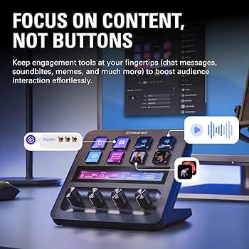 Amazon.com: Elgato Stream Deck +, Audio Mixer, Production Console