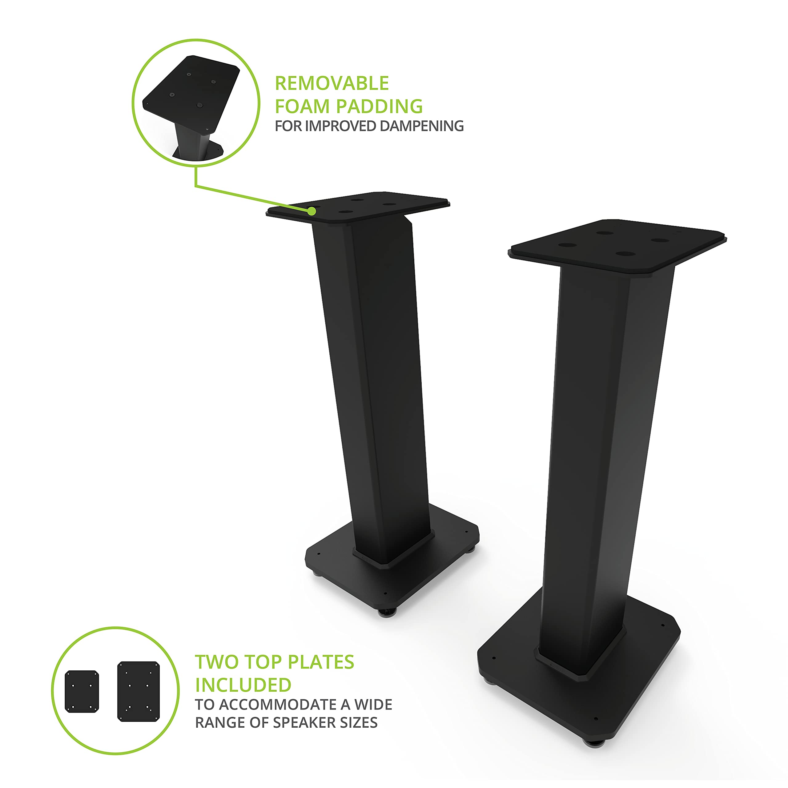 Amazon.com: Kanto SX26 Universal Fillable Speaker Floor Stands for
