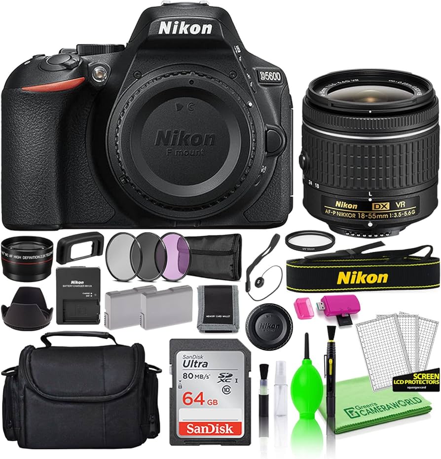 Amazon.com : Nikon D5600 24.2MP DSLR Digital Camera with AF-P DX