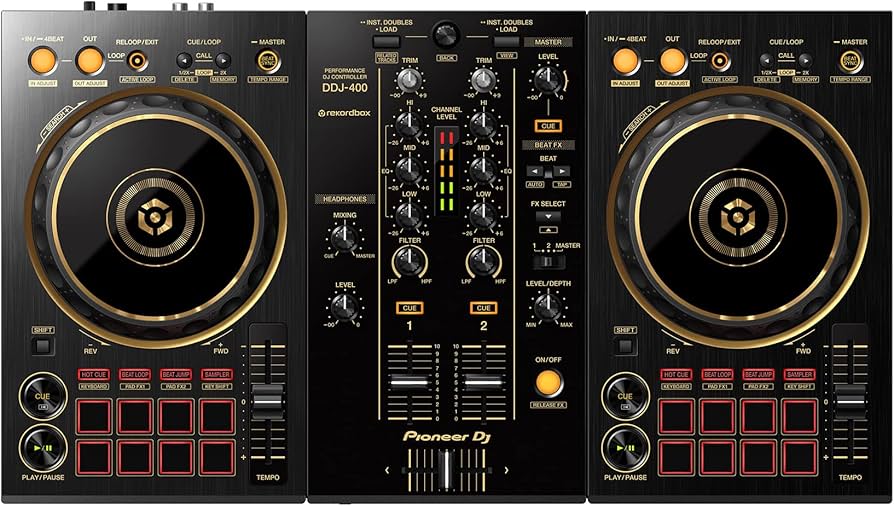 Pioneer DDJ-400 2-Channel DJ Controller (Gold) : Amazon.sg