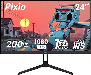 Amazon.com: Pixio PX248 Wave 24 inch 200Hz Refresh Rate FHD 1080p