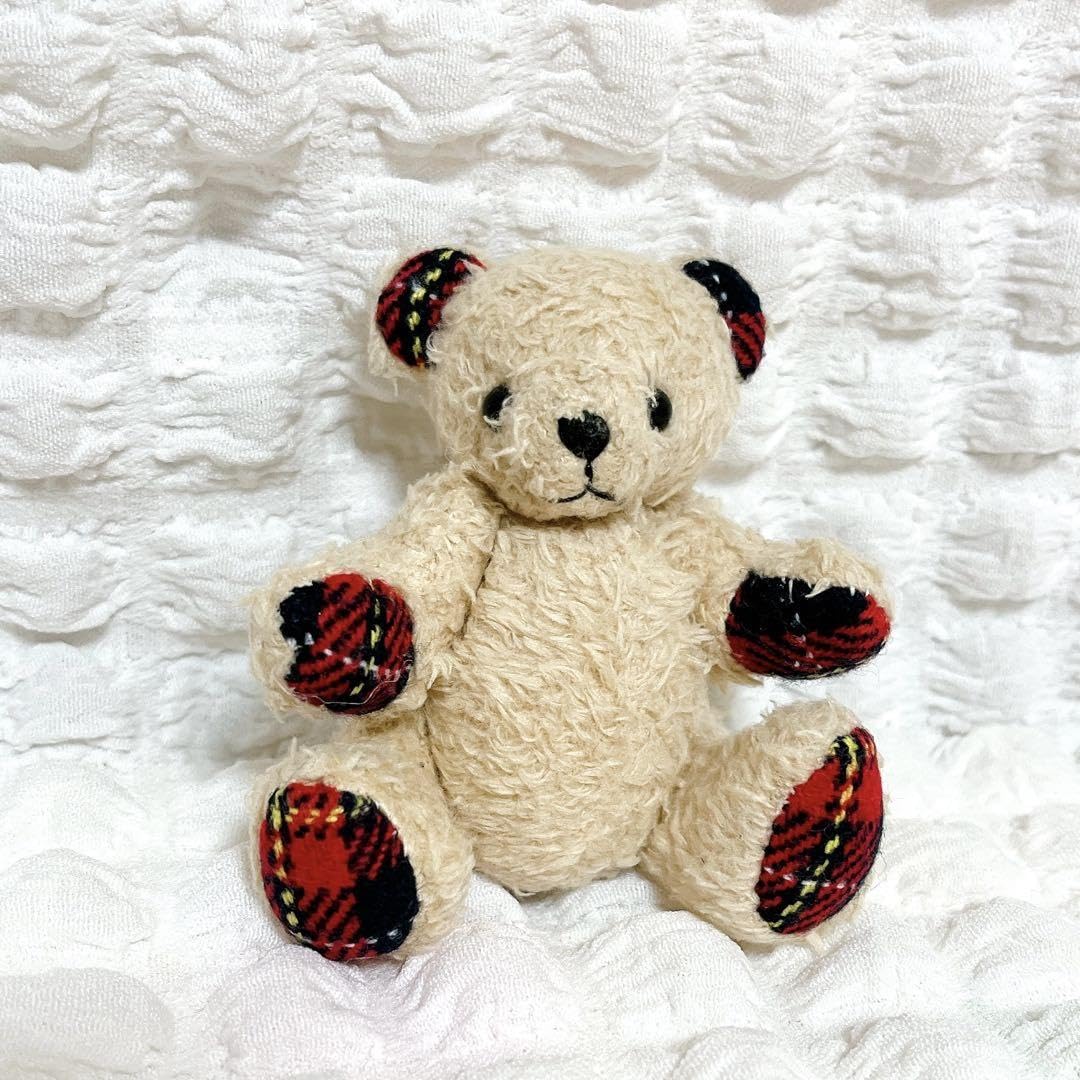 Amazon.co.jp: テディベア クマ マスコット ぬいぐるみ チェック柄