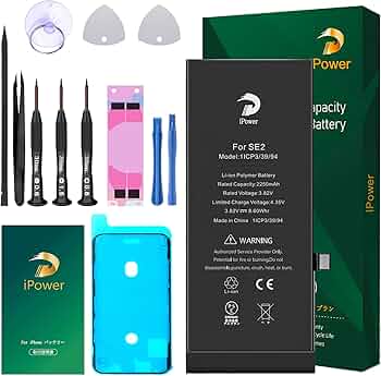 Amazon | For iPhone SE2 バッテリー 互換 大容量 2250mAh 23.5%増量