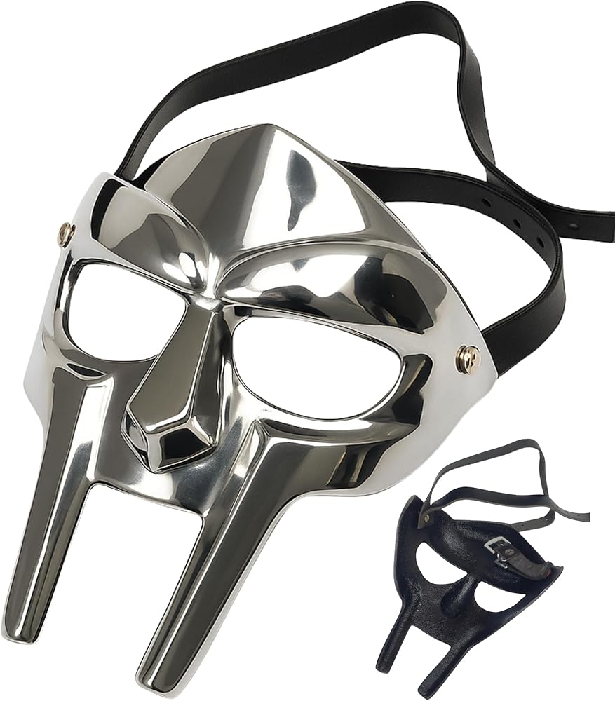 Amazon.com: MF Doom Mask – Metal Roman Gladiator Helmet for