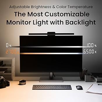 Amazon.com: BenQ ScreenBar Halo 2 LED Monitor Light Bar - Wireless