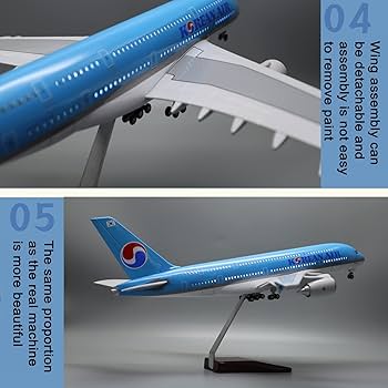 Amazon.co.jp: ダイキャスト飛行機, ダイキャスト玩具, 大韓航空 A380