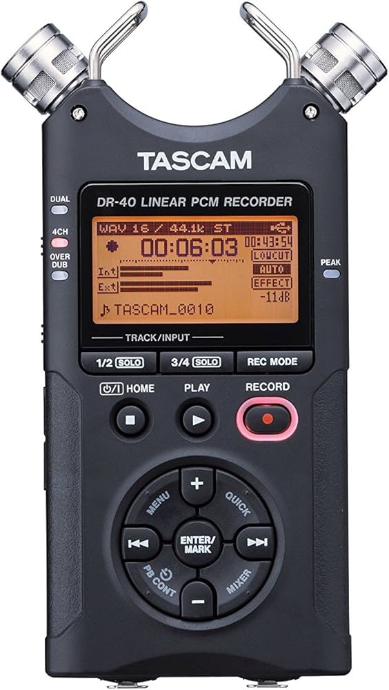 Amazon | TASCAM 24bit/96kHz対応リニアPCMレコーダー DR-40VERSION2