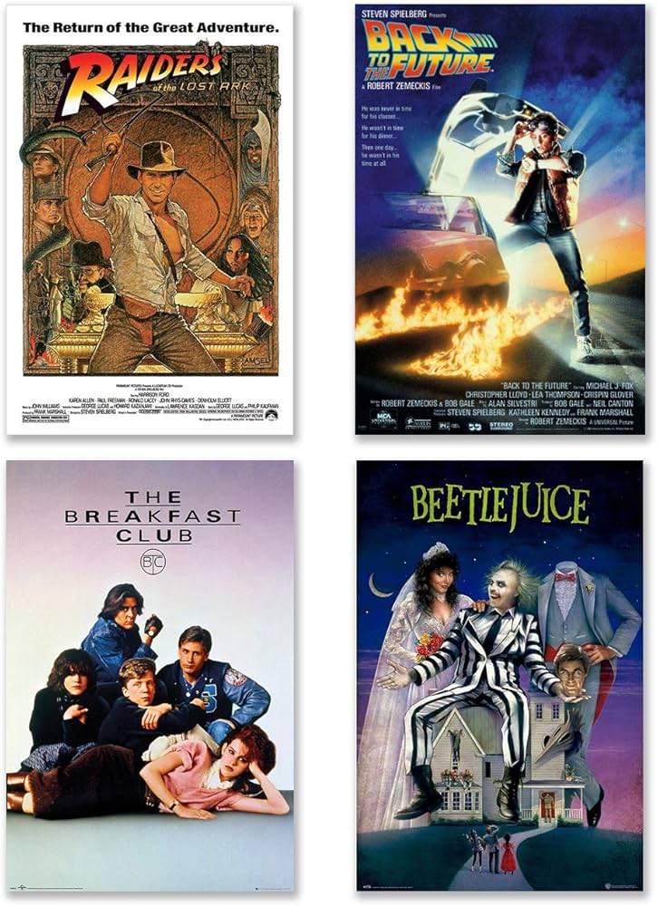 Amazon.co.jp: クラシック80年代映画ポスターセット(レイダーズ・オブ