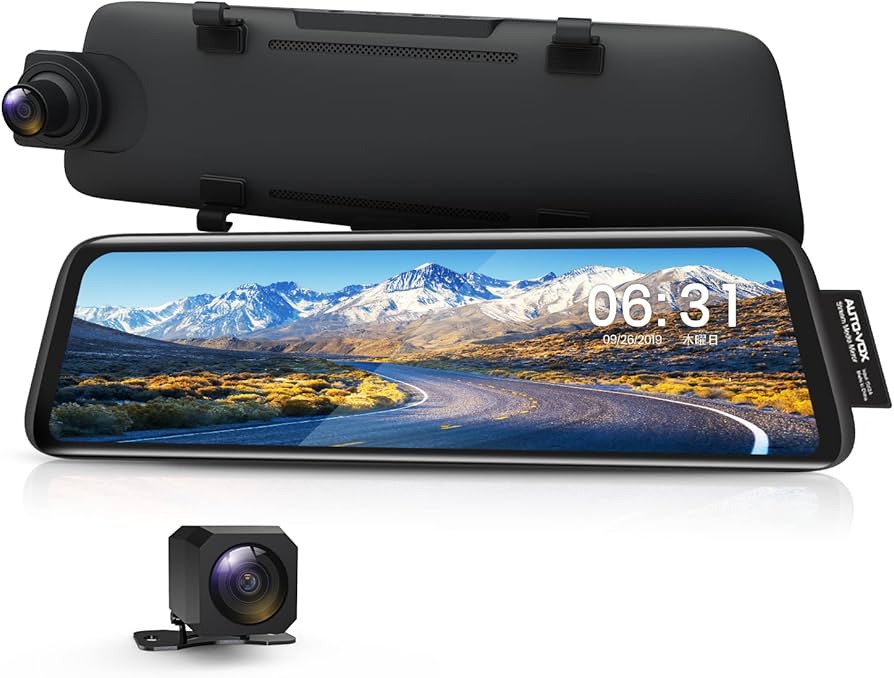 Amazon.co.jp: AUTO-VOX ミラー型 ドライブレコーダー 前後カメラ 前後