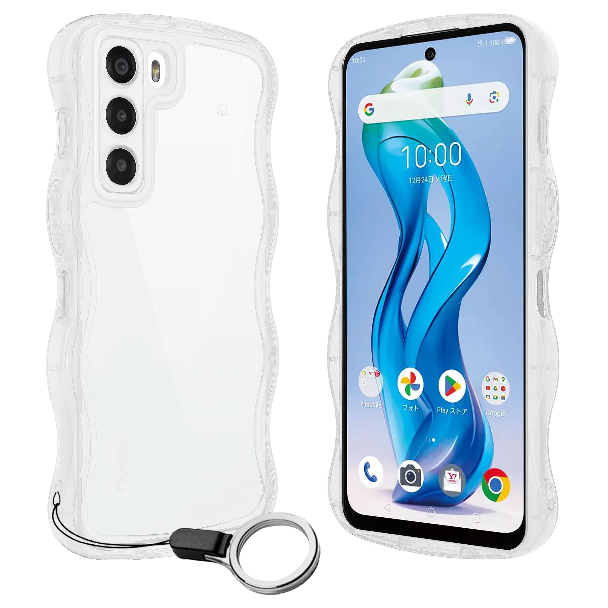 Amazon.co.jp: ZTE Nubia S 5G用ケースクリア リング付き ヌビア s 5g