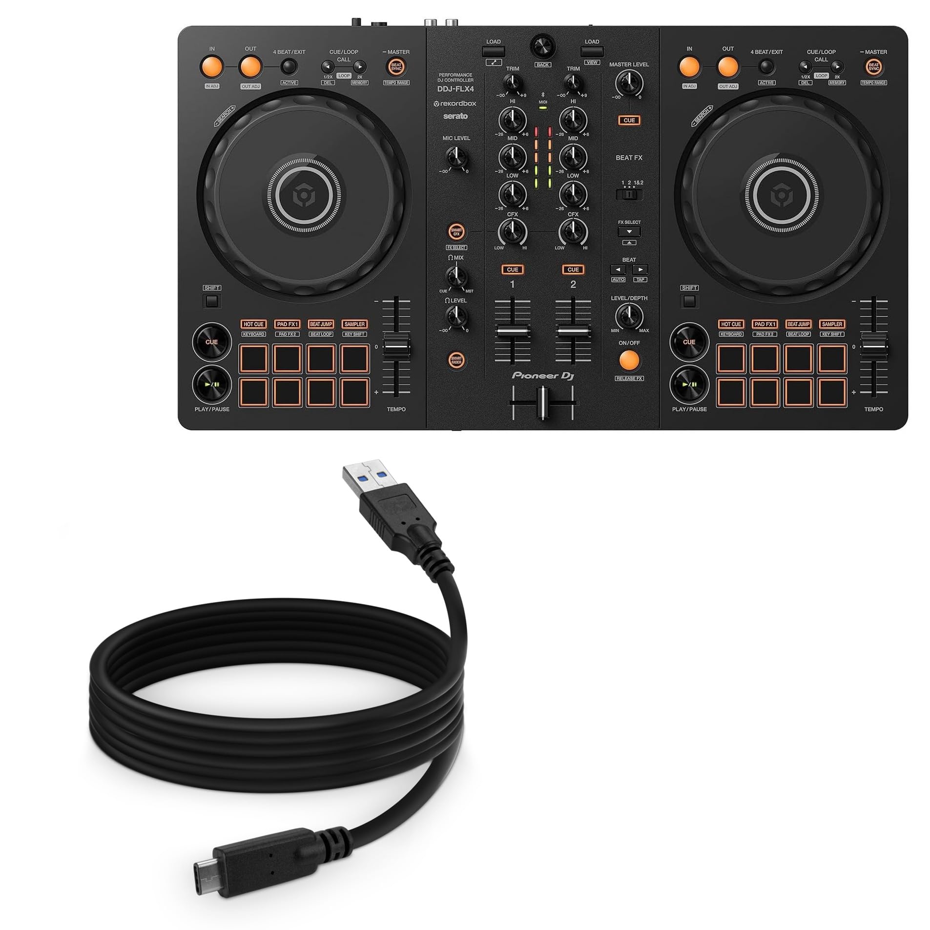Amazon.com: BoxWave Cable Compatible with Pioneer DJ DDJ-FLX4