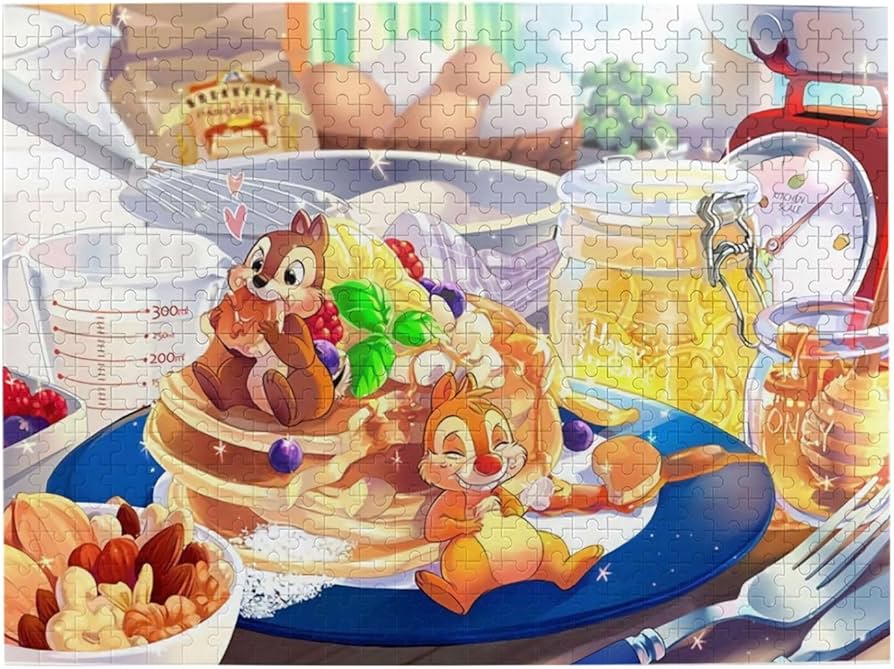 Amazon.co.jp: NEKKIIパズル チップ デール ジグソーパズル 木製 500