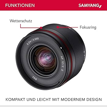 Samyang AF 12mm F2.0 Autofocus Lens for Sony E : Amazon.ca