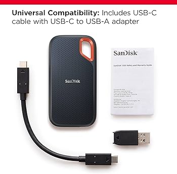 Amazon.com: SanDisk 2TB Extreme Portable SSD - Up to 1050MB/s, USB
