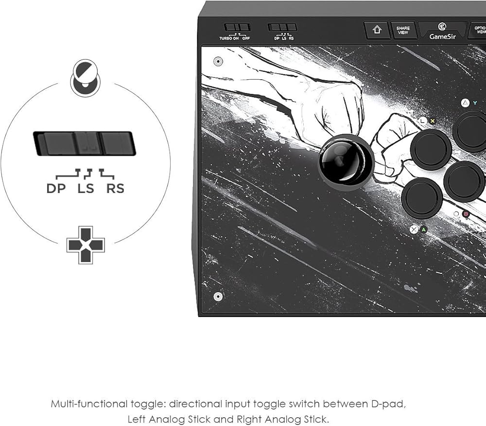 GameSir C2 Arcade Fightstick for Xbox One, PlayStation 4,Windows