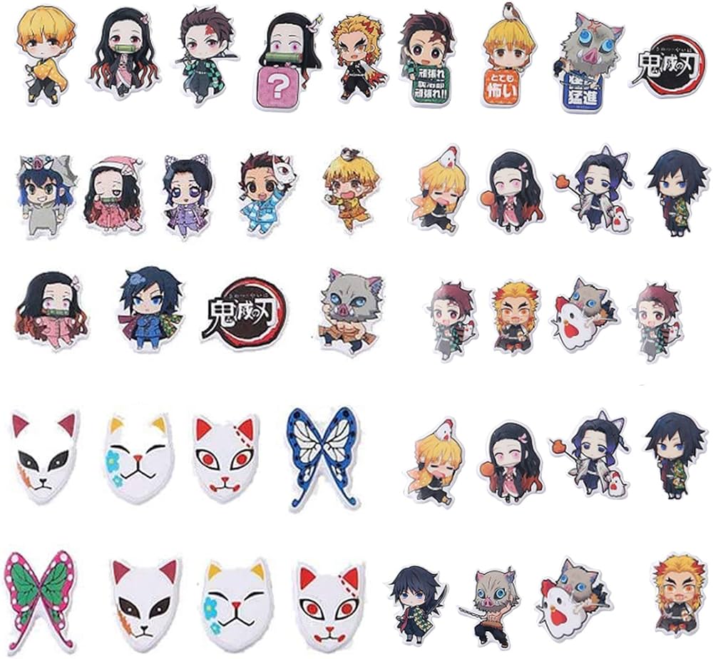 Amazon | 45枚鬼滅の刃 3D ステッカーセット キャラクターシール