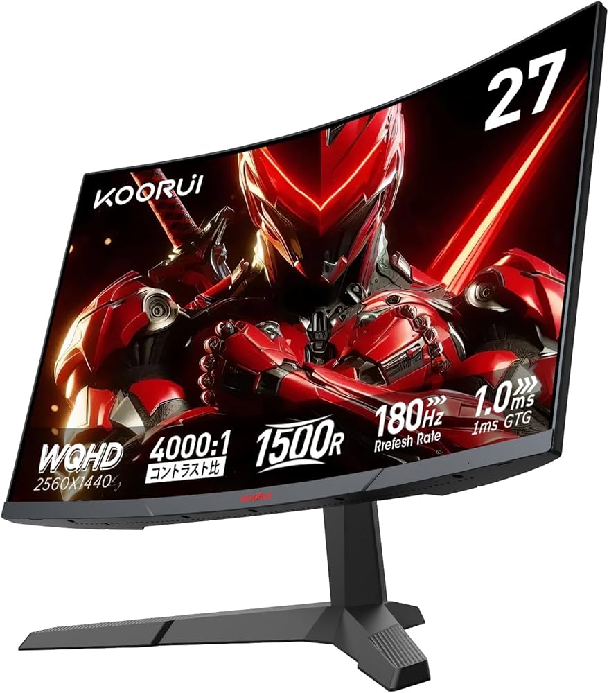 中古KOORUI GN03 27インチ ゲーミングモニター WQHD 170Hz 中古KOORUI