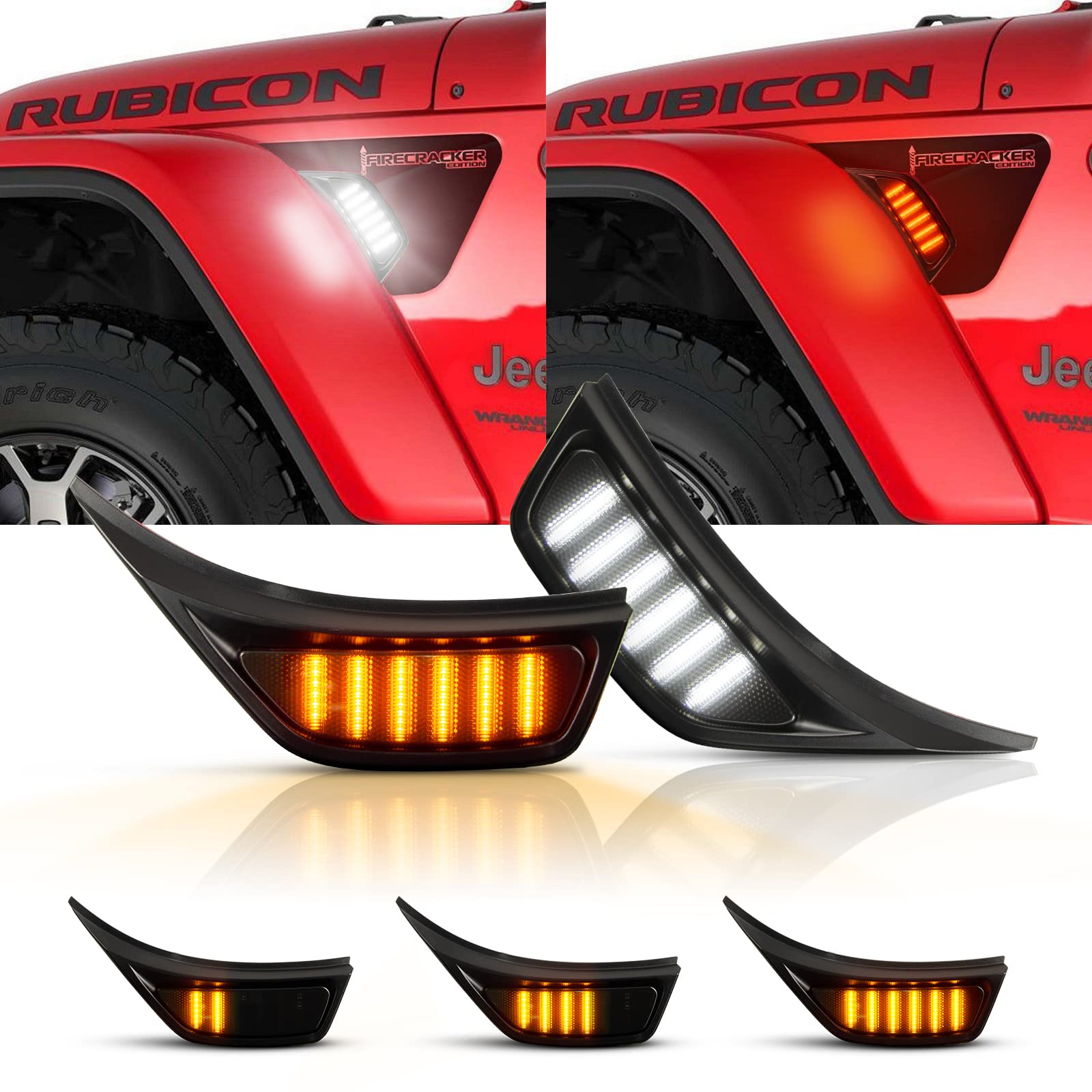 Gempro LED Sequential Side Marker Light Front Fender Vent Light