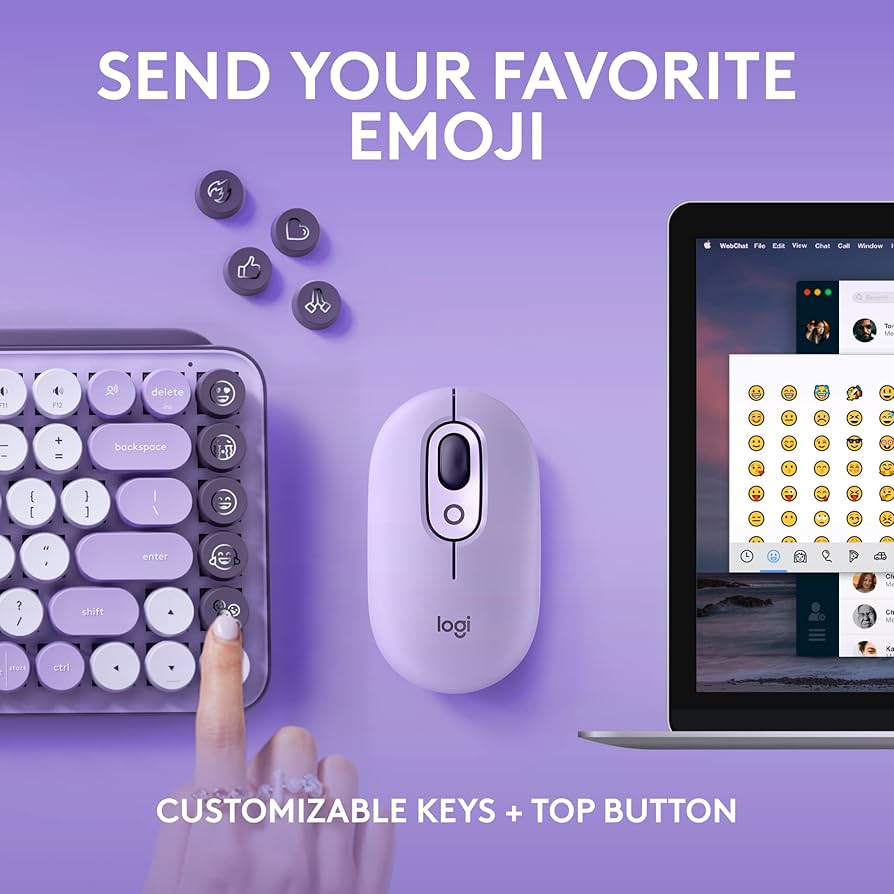Amazon.com: Logitech POP Keys + POP Mouse - Wireless Keyboard and