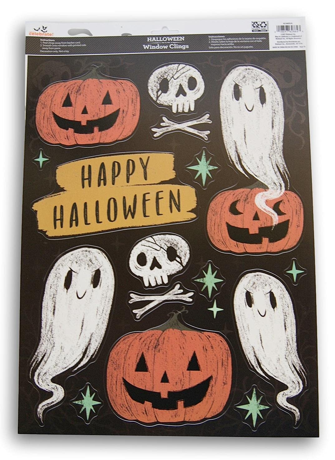 Amazon.com: Spooky Town Halloween Chalk Sketch Ghosts and Jack o