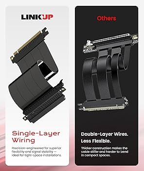 Amazon.co.jp: LINKUP - AVA5 PCIE 5.0 ライザーケーブル | RTX5090