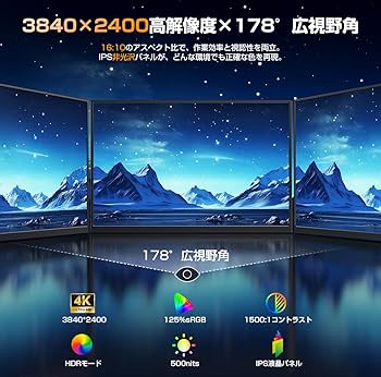 Amazon.co.jp: EVICIV QLED モバイルモニター14.5インチ 4K 非光沢