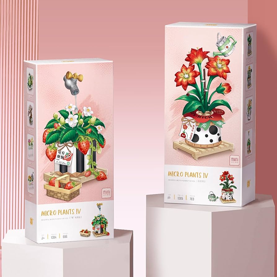 Amazon.com: MEIEST Mini Building Blocks Bonsai Plant Model Set