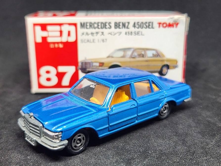 Amazon | トミカ 赤箱 87 メルセデスベンツ450SEL 日本製 | ミニカー