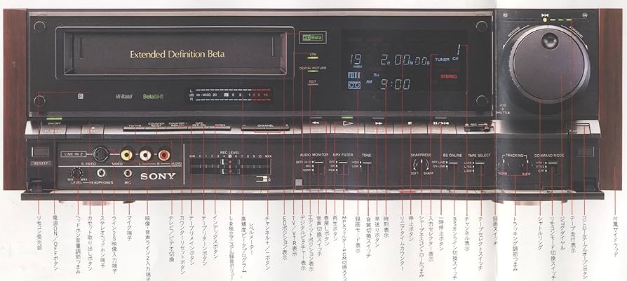 Amazon | SONY EDV-9000 EDベータビデオ | VHSビデオデッキ 通販