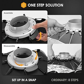 Amazon.com : TARION Quick Release Octagonal Softbox - Bowens Mount