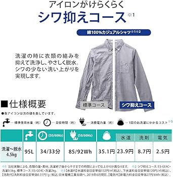 Amazon.co.jp: シャープ SHARP 全自動洗濯機 幅56.5cm(ボディ幅52.0cm