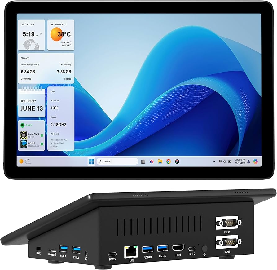 Amazon.com: HIGOLEPC MINI PC,10.1 Inch Touchscreen Win 11 Pro Mini