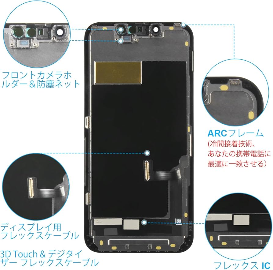 Amazon.co.jp: SRJTEK For iPhone 13 Mini IPS 液晶パネル