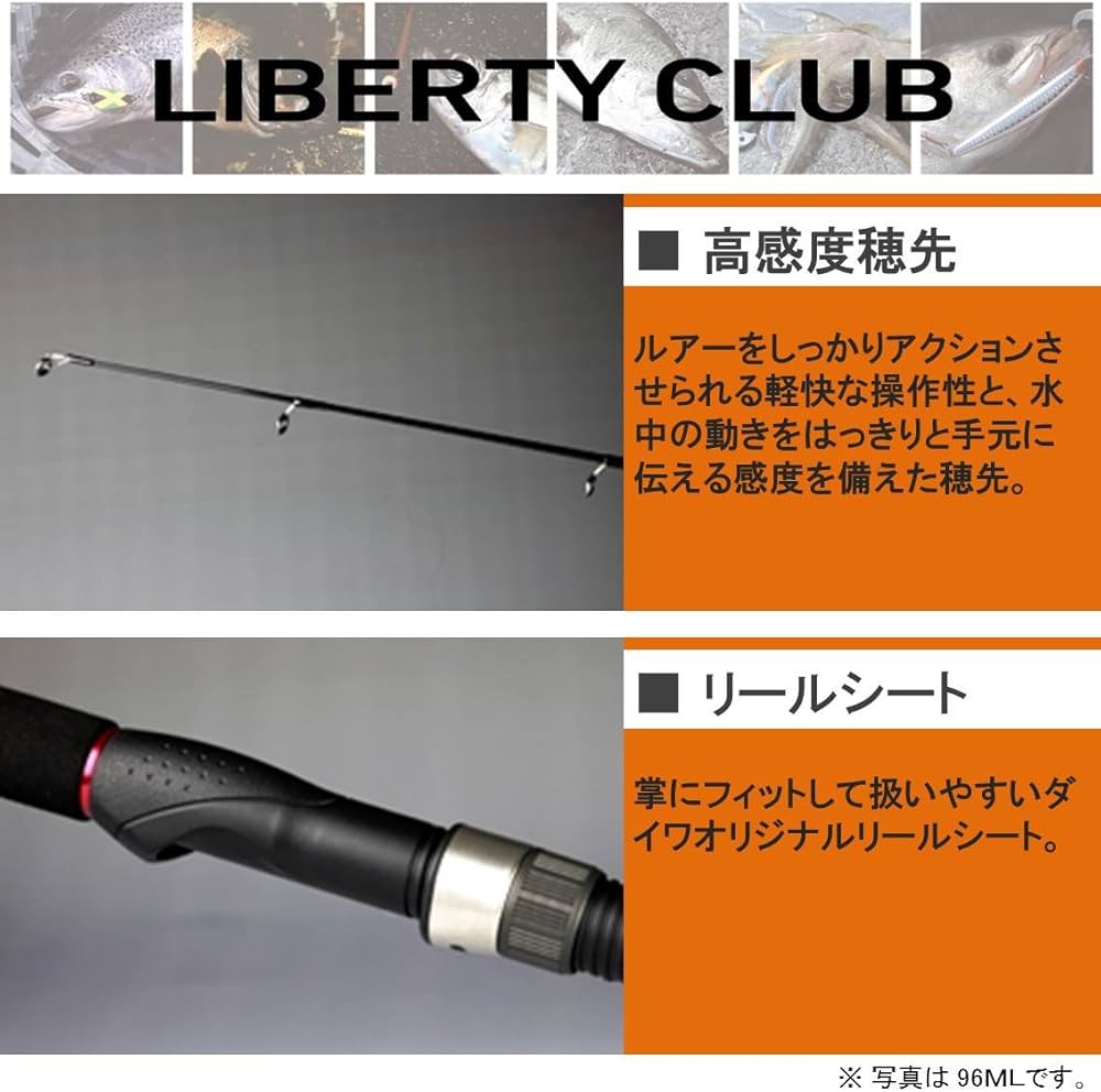Amazon | ダイワ(DAIWA) シーバスロッド リバティークラブシーバス 96M