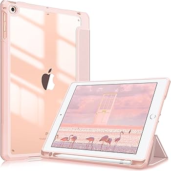 Amazon | Fintie iPad 9.7 2018 2017 / Air 2 / 1 ケース 透明バック