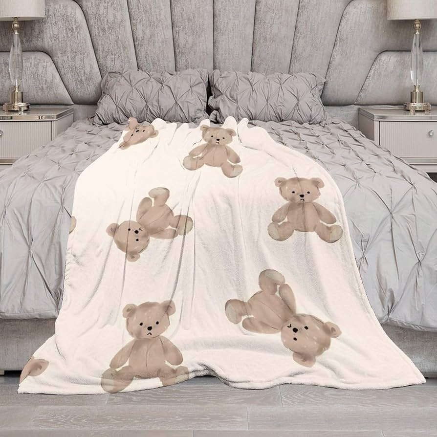 Amazon｜Teddy Bear テディベア 毛布 ブランケット フランネル