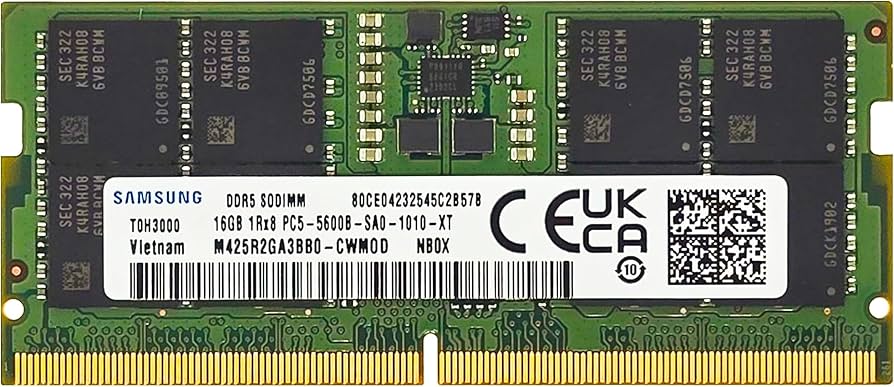 Amazon.co.jp: Samsung 16GB DDR5 5600MHz PC5-44800 CL46 SODIMM 1Rx8