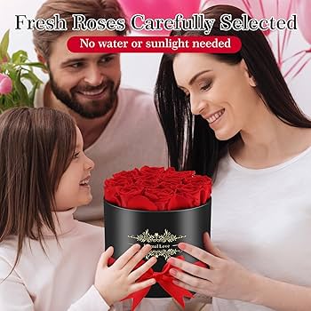 Amazon.com: 12 Flower Forever in Elegant Box, 100% Preserved Real